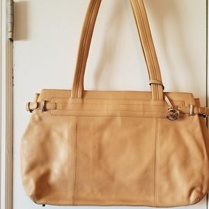 Monsac tan shoulder bag